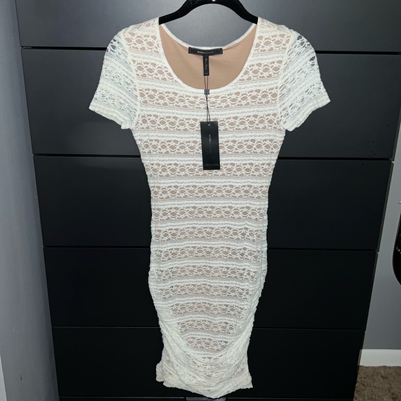 BCBGMAXAZRIA white mini dress - Picture 1 of 5